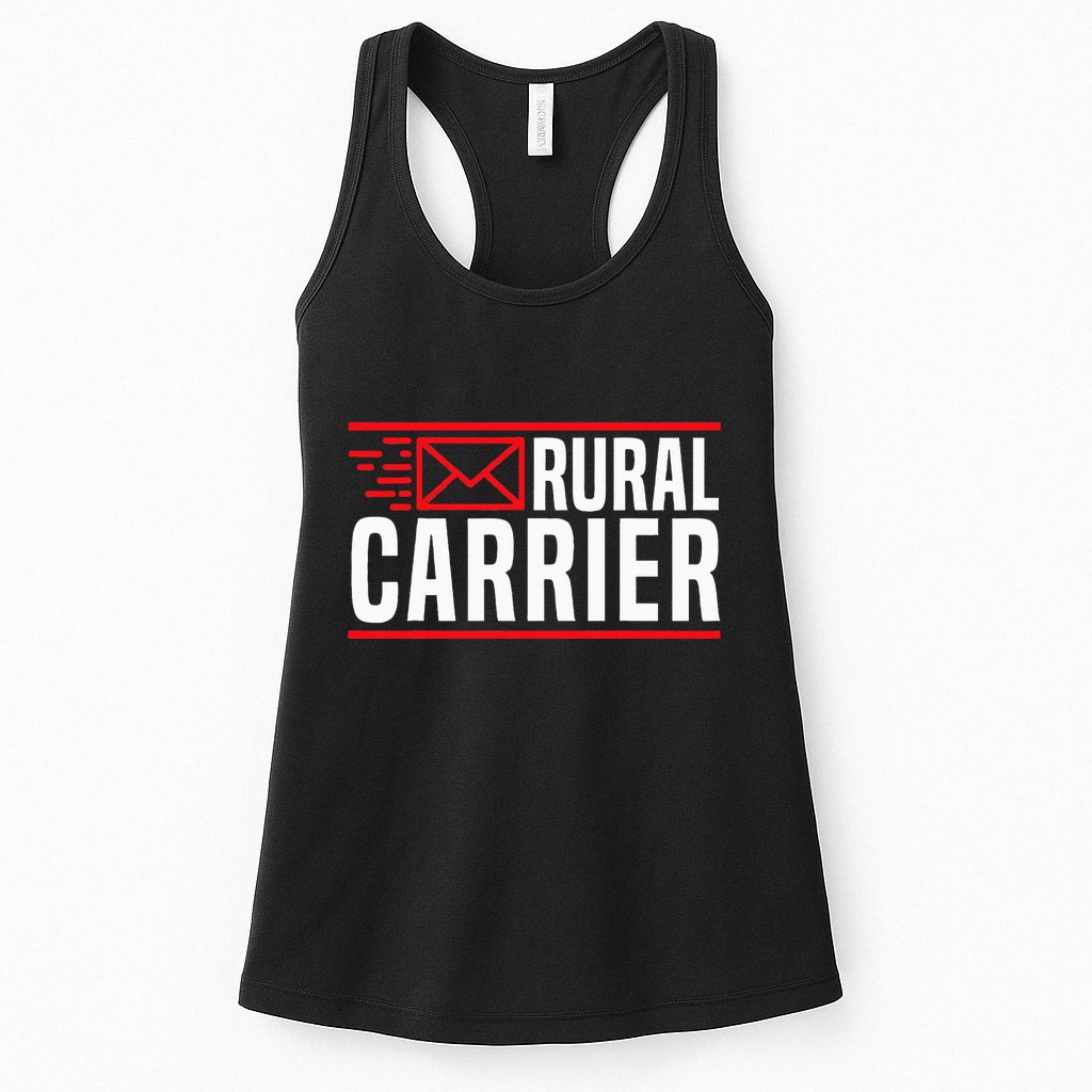 Rural Carrier Postal Worker Mailman Delivery Mail Escort Womens Tank Top