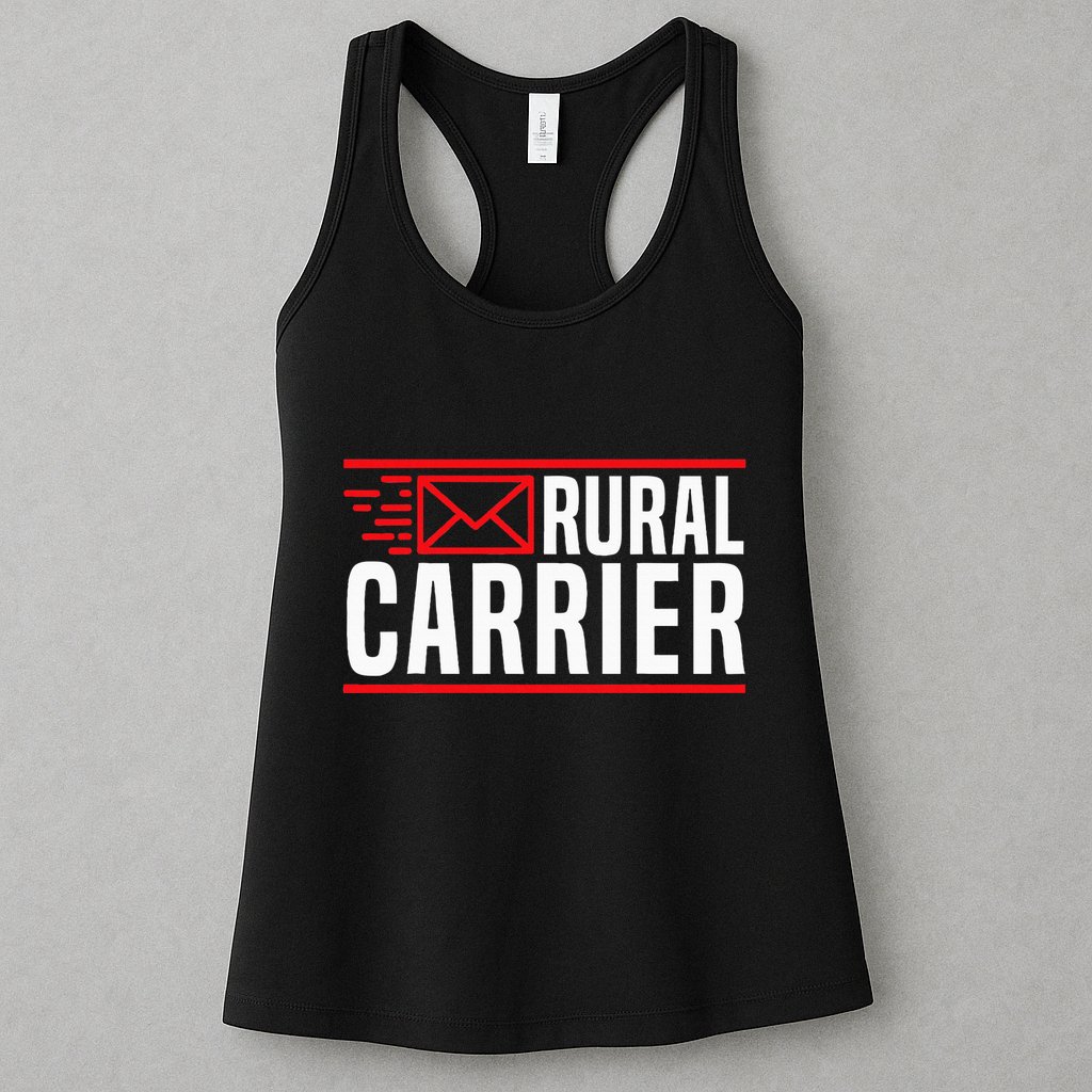 Rural Carrier Postal Worker Mailman Delivery Mail Escort Womens Tank Top