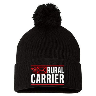 Rural Carrier Postal Worker Mailman Delivery Mail Escort Pom Pom 12in Knit Beanie