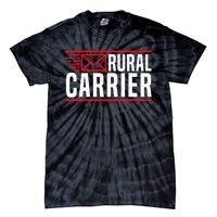 Rural Carrier Postal Worker Mailman Delivery Mail Escort Tie-Dye T-Shirt