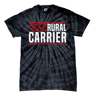 Rural Carrier Postal Worker Mailman Delivery Mail Escort Tie-Dye T-Shirt