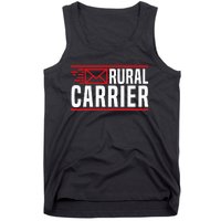 Rural Carrier Postal Worker Mailman Delivery Mail Escort Tank Top