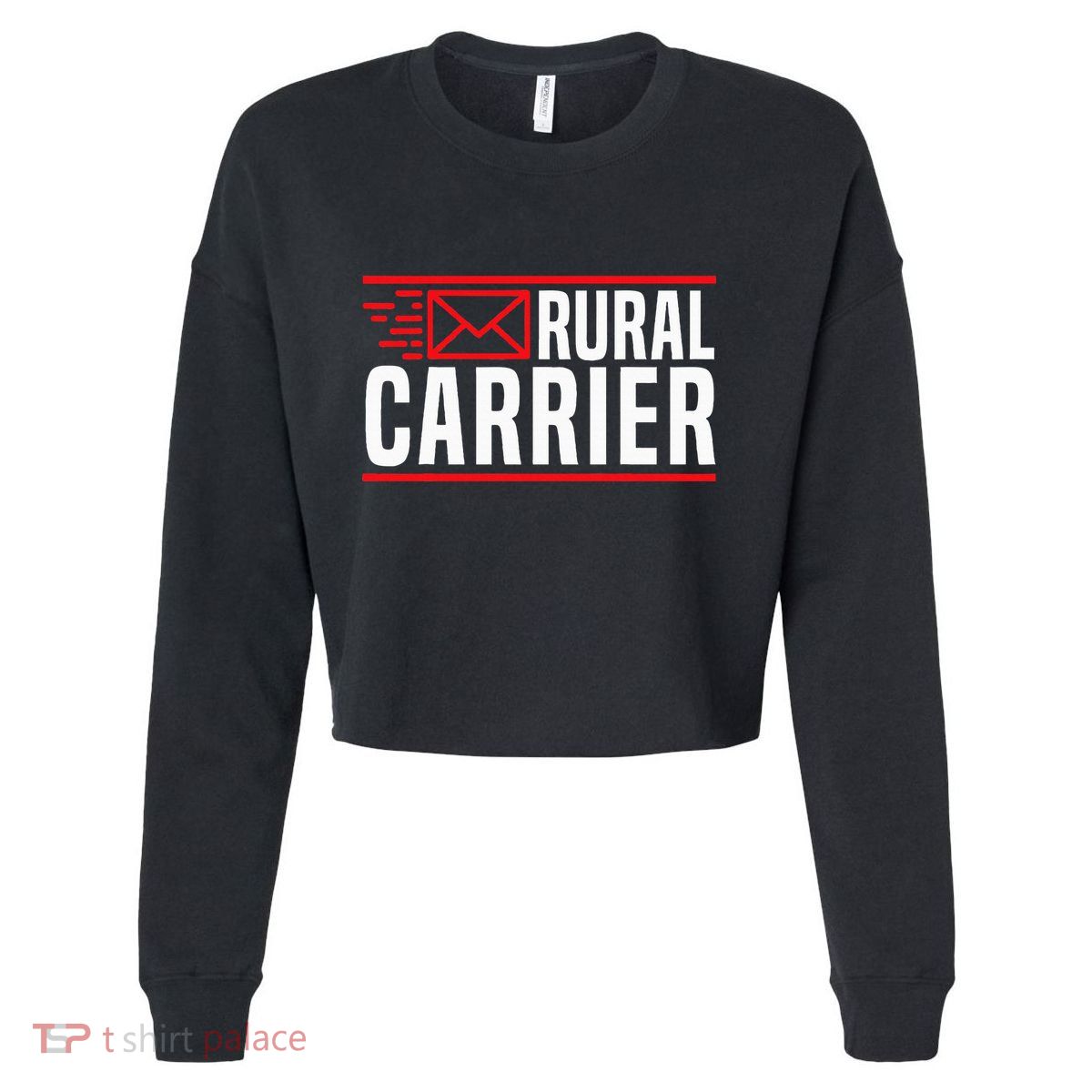 Rural Carrier Postal Worker Mailman Delivery Mail Escort Cropped Pullover Crew