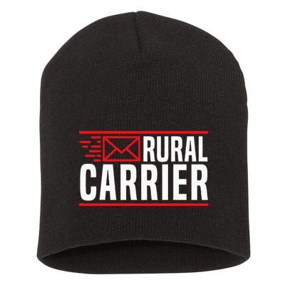Rural Carrier Postal Worker Mailman Delivery Mail Escort Short Acrylic Beanie