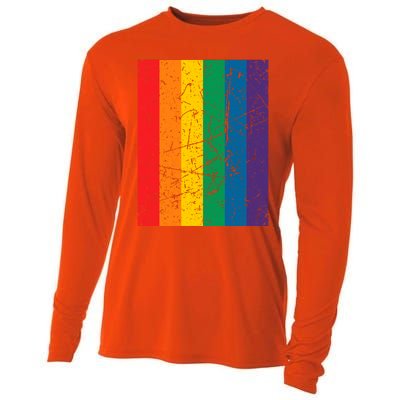 Rainbow Colourful Pride Flag Lgbt Gift (Version 1) Meaningful Gift Cooling Performance Long Sleeve Crew