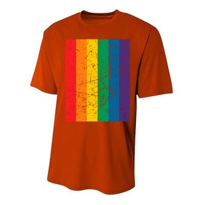 Rainbow Colourful Pride Flag Lgbt Gift (Version 1) Meaningful Gift Performance Sprint T-Shirt