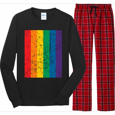 Rainbow Colourful Pride Flag Lgbt Gift (Version 1) Meaningful Gift Long Sleeve Pajama Set