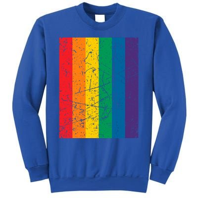 Rainbow Colourful Pride Flag Lgbt Gift (Version 1) Meaningful Gift Sweatshirt