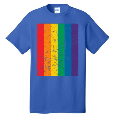 Rainbow Colourful Pride Flag Lgbt Gift (Version 1) Meaningful Gift Tall T-Shirt