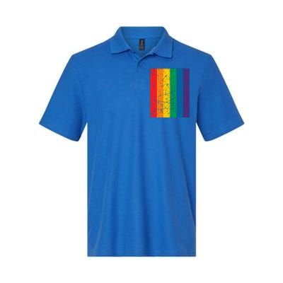 Rainbow Colourful Pride Flag Lgbt Gift (Version 1) Meaningful Gift Softstyle Adult Sport Polo