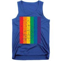 Rainbow Colourful Pride Flag Lgbt Gift (Version 1) Meaningful Gift Tank Top