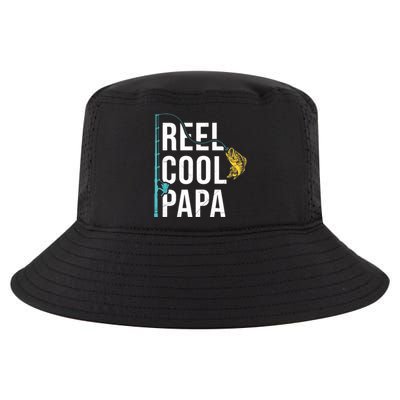 Reel Cool Papa Fishing Gift Funny FatherS Day Gift Cool Comfort Performance Bucket Hat