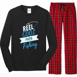 Reel Cool Papa Fishing Father's Day Gift Long Sleeve Pajama Set