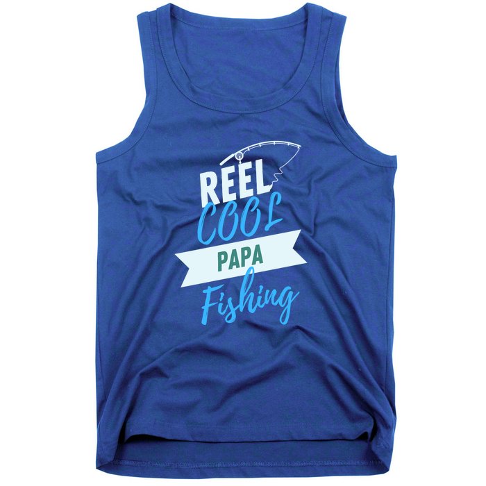 Reel Cool Papa Fishing Father's Day Gift Tank Top