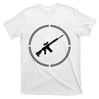 Rifles Crosshair Pro Gun Firearms Libertarian Liberty Ancap T-Shirt