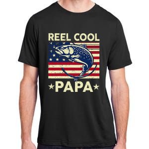 Reel Cool Papa Fathers Day Trout Fishing Gift Dad Grandpa Adult ChromaSoft Performance T-Shirt