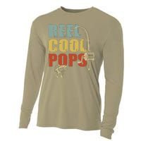 Reel Cool Pops Funny Fisherman Vintage Fishing Design Cooling Performance Long Sleeve Crew