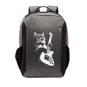 Rock Cat Playing Guitar Funny Guitar Cat Vector Backpack