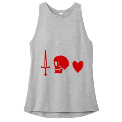 Ranger Crew Pirate Black Pirate Flag Charles Vane Sail Ladies PosiCharge Tri-Blend Wicking Tank