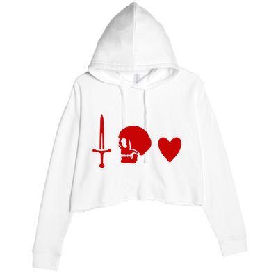 Ranger Crew Pirate Black Pirate Flag Charles Vane Sail Crop Fleece Hoodie