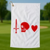 Ranger Crew Pirate Black Pirate Flag Charles Vane Sail Golf Towel