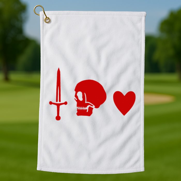 Ranger Crew Pirate Black Pirate Flag Charles Vane Sail Golf Towel
