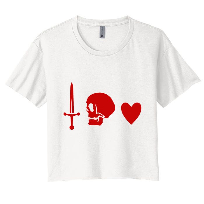 Ranger Crew Pirate Black Pirate Flag Charles Vane Sail Women's Crop Top Tee