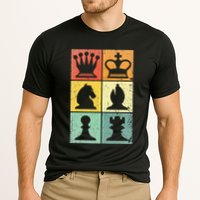 Retro Chess Player Chess Pieces Performance Shirt