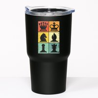 Retro Chess Player Chess Pieces Tumbler
