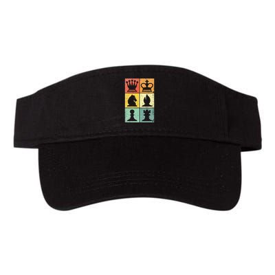 Retro Chess Player Chess Pieces Visor