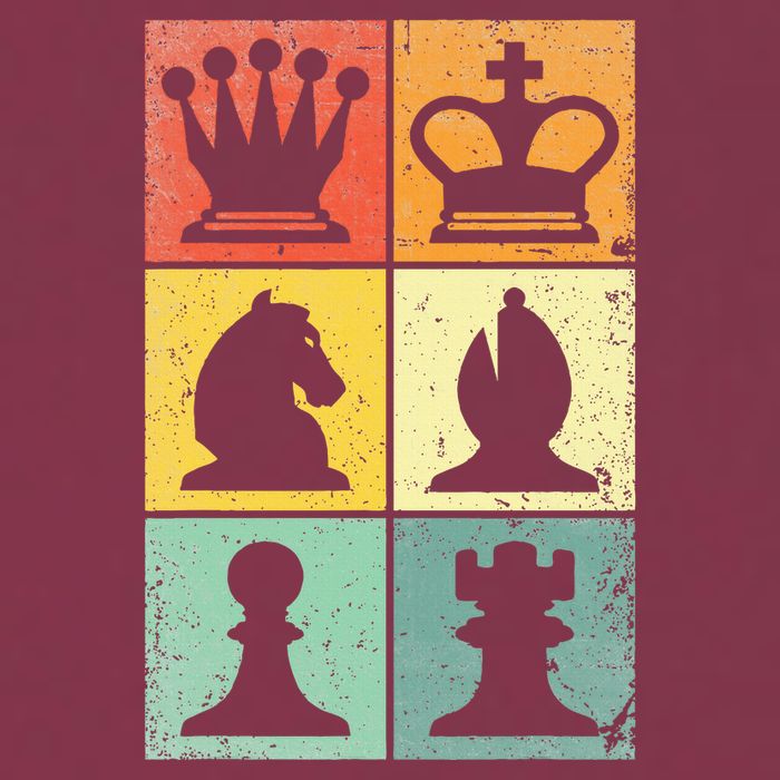 Retro Chess Player Chess Pieces 16oz Travel Tumbler