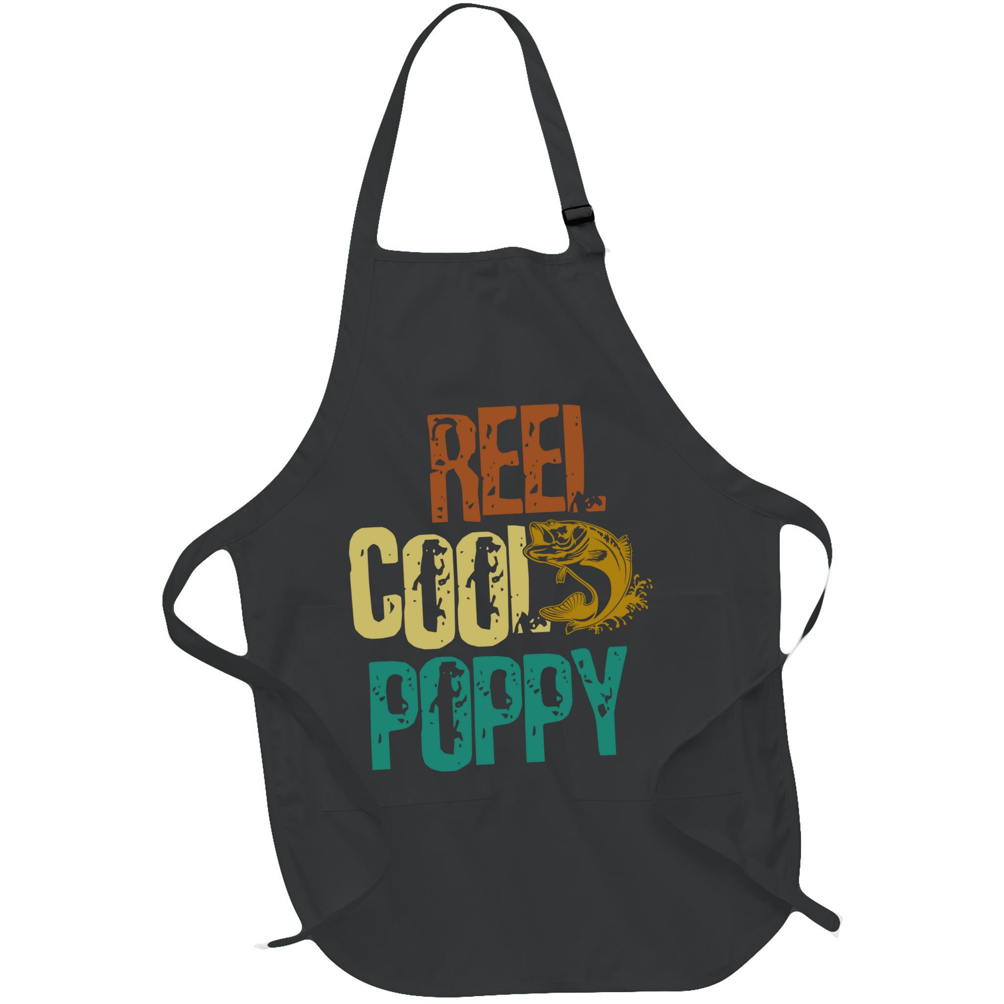 Reel Cool Poppy Vintage Fishing Apron