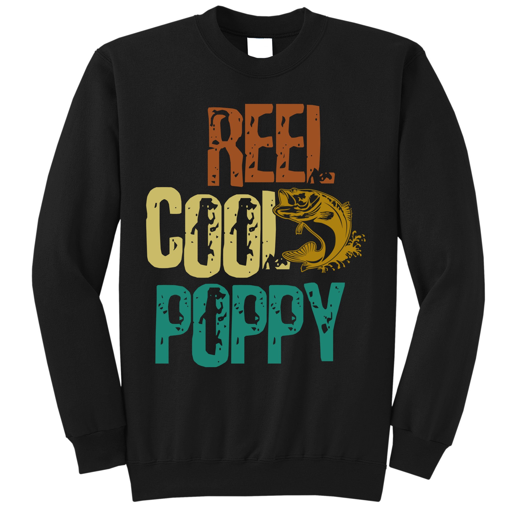 Reel Cool Poppy Vintage Fishing Sweatshirt