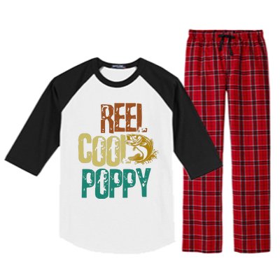 Reel Cool Poppy Vintage Fishing Raglan Sleeve Pajama Set