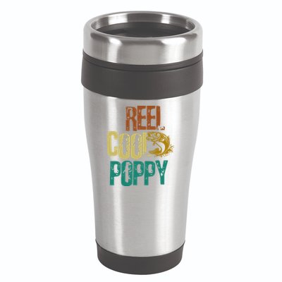 Reel Cool Poppy Vintage Fishing 16oz Travel Tumbler