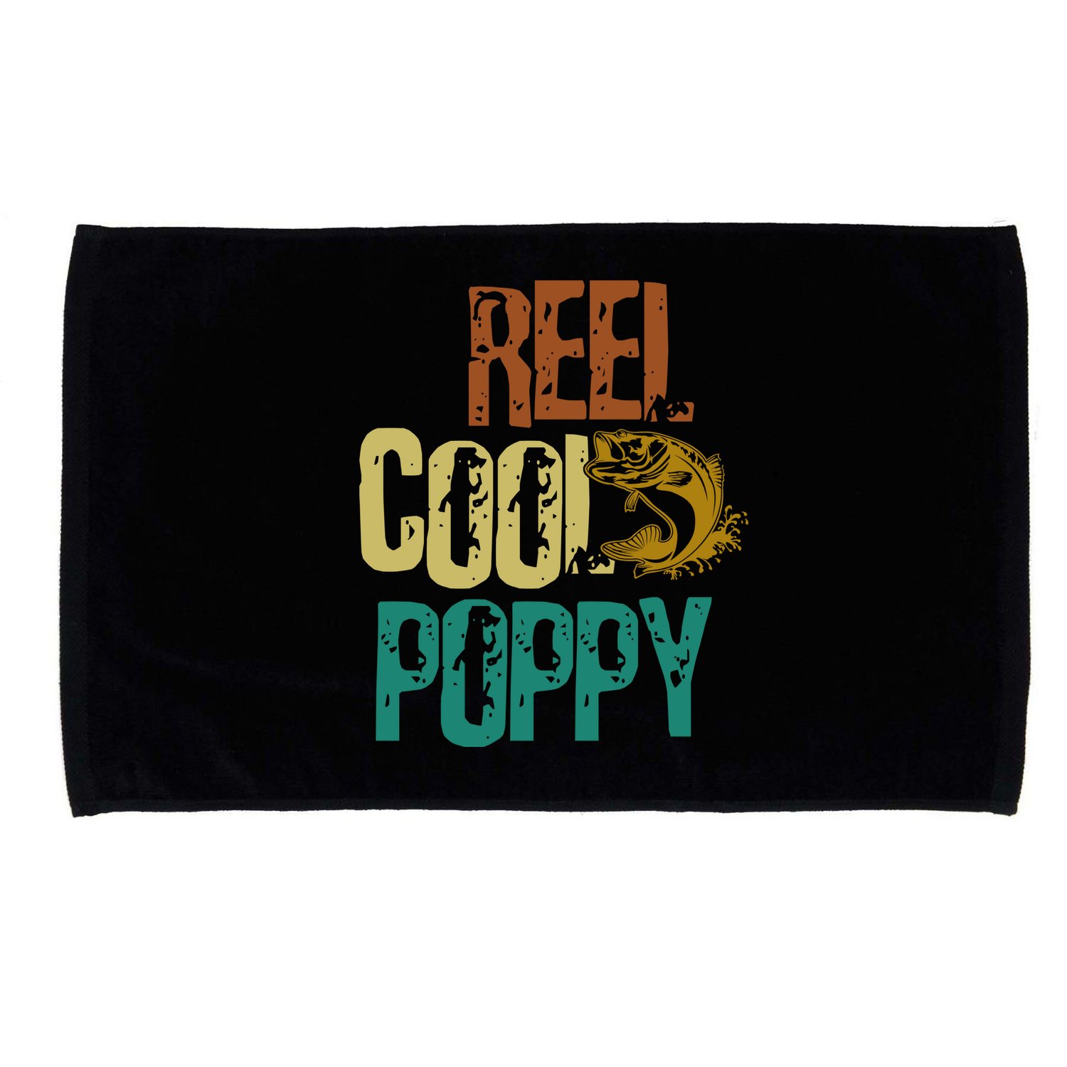 Reel Cool Poppy Vintage Fishing Microfiber Hand Towel