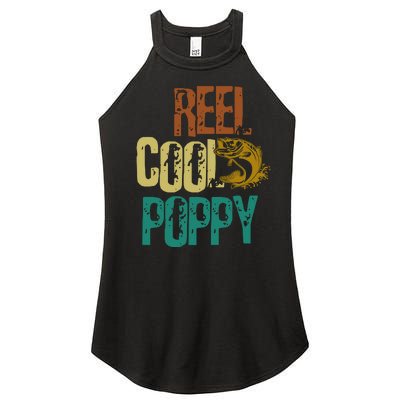 Reel Cool Poppy Vintage Fishing Women’s Perfect Tri Rocker Tank