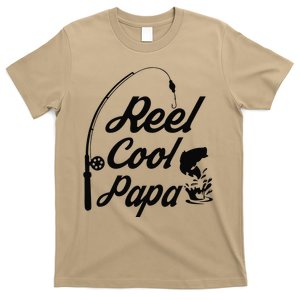 Reel Cool Papa Fishing Fathers Day Dad Birthday Gift T-Shirt