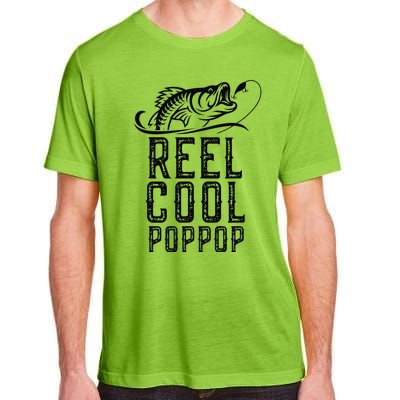 Reel Cool PopPop Fishing Fisherman Funny Retro PopPop Adult ChromaSoft Performance T-Shirt