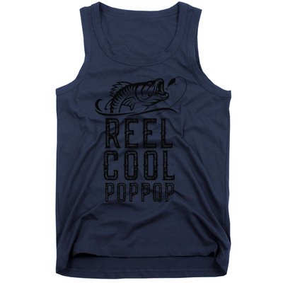 Reel Cool PopPop Fishing Fisherman Funny Retro PopPop Tank Top