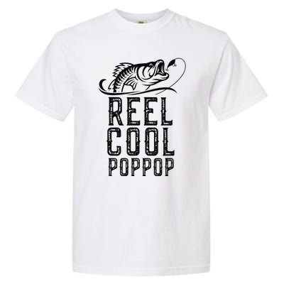 Reel Cool PopPop Fishing Fisherman Funny Retro PopPop Garment-Dyed Heavyweight T-Shirt