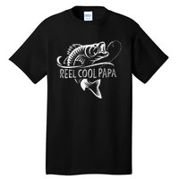 Reel Cool Papa Fishing Dad Gifts Fathers Day Fisherman Fish Tall T-Shirt