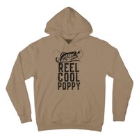 Reel Cool Poppy Fishing Fisherman Funny Retro Hoodie