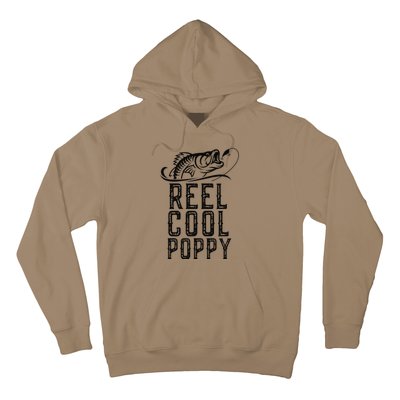 Reel Cool Poppy Fishing Fisherman Funny Retro Hoodie