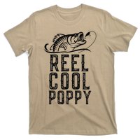 Reel Cool Poppy Fishing Fisherman Funny Retro T-Shirt