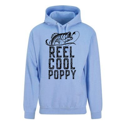 Reel Cool Poppy Fishing Fisherman Funny Retro Unisex Surf Hoodie