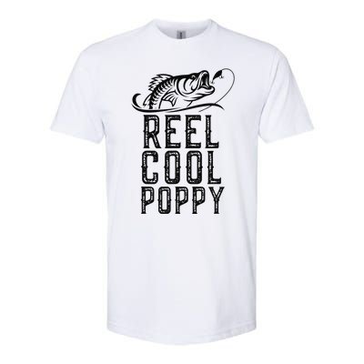 Reel Cool Poppy Fishing Fisherman Funny Retro Softstyle CVC T-Shirt