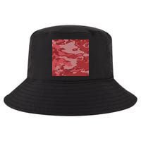 Red Camouflage Pattern Cool Comfort Performance Bucket Hat