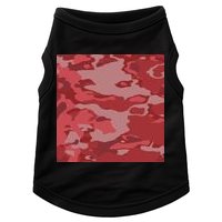Red Camouflage Pattern Doggie Tank