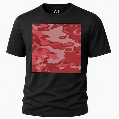 Red Camouflage Pattern Performance Shirt